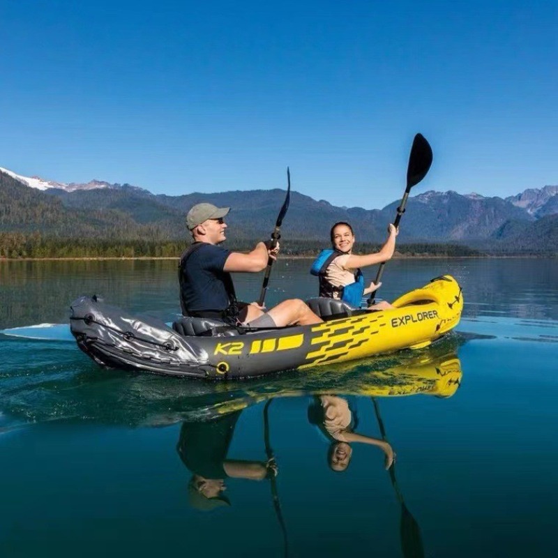 Outdoor Adventure Kayak - Bote Inflable para Dos Personas, Balsa,