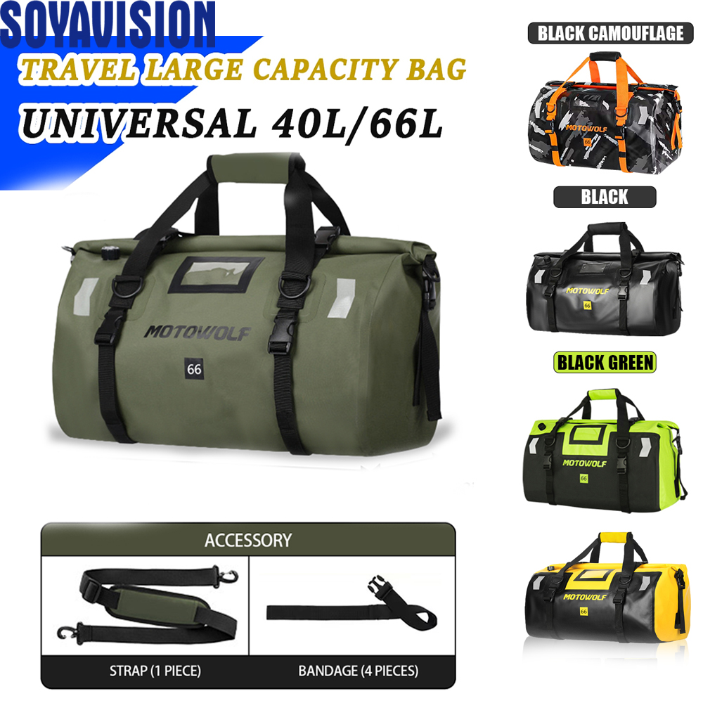 Outdoor Adventure Kayak - Bolsa Impermeable de 40L/66L para Motocicleta,
