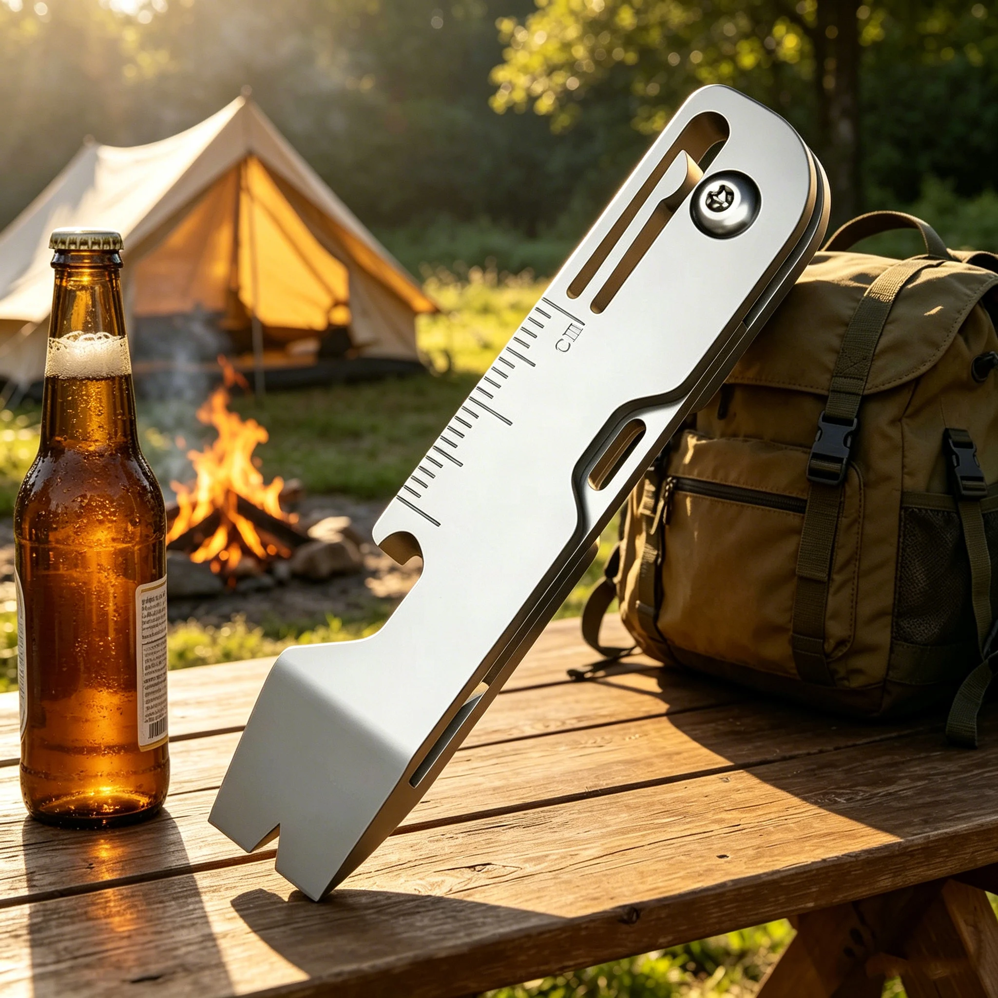Camp Knife Multi - Navaja Plegable Multifunción de Aleación de