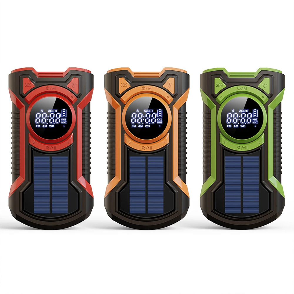 Emergency Radio Solar - Radio de Emergencia Solar con Manivela,