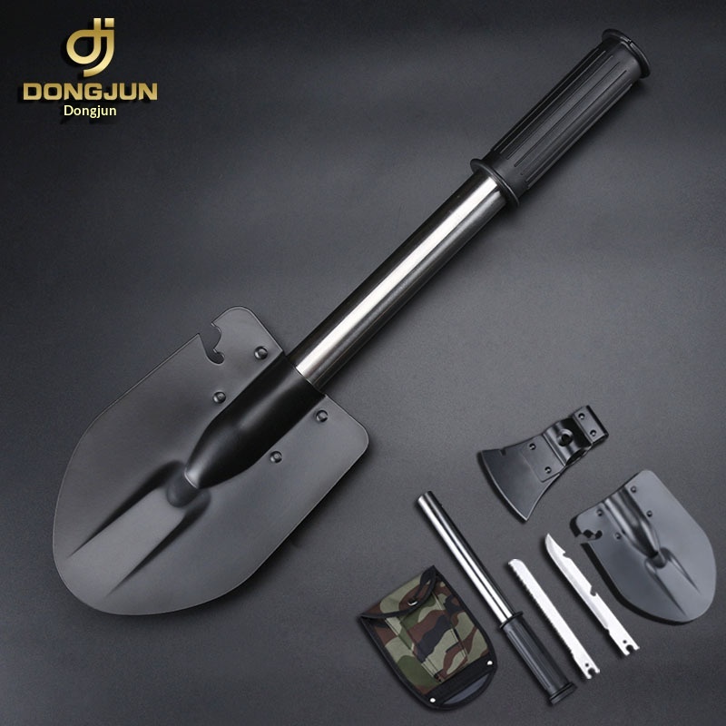 Outdoor Adventure Farm - Pala plegable multifuncional para exteriores, azada