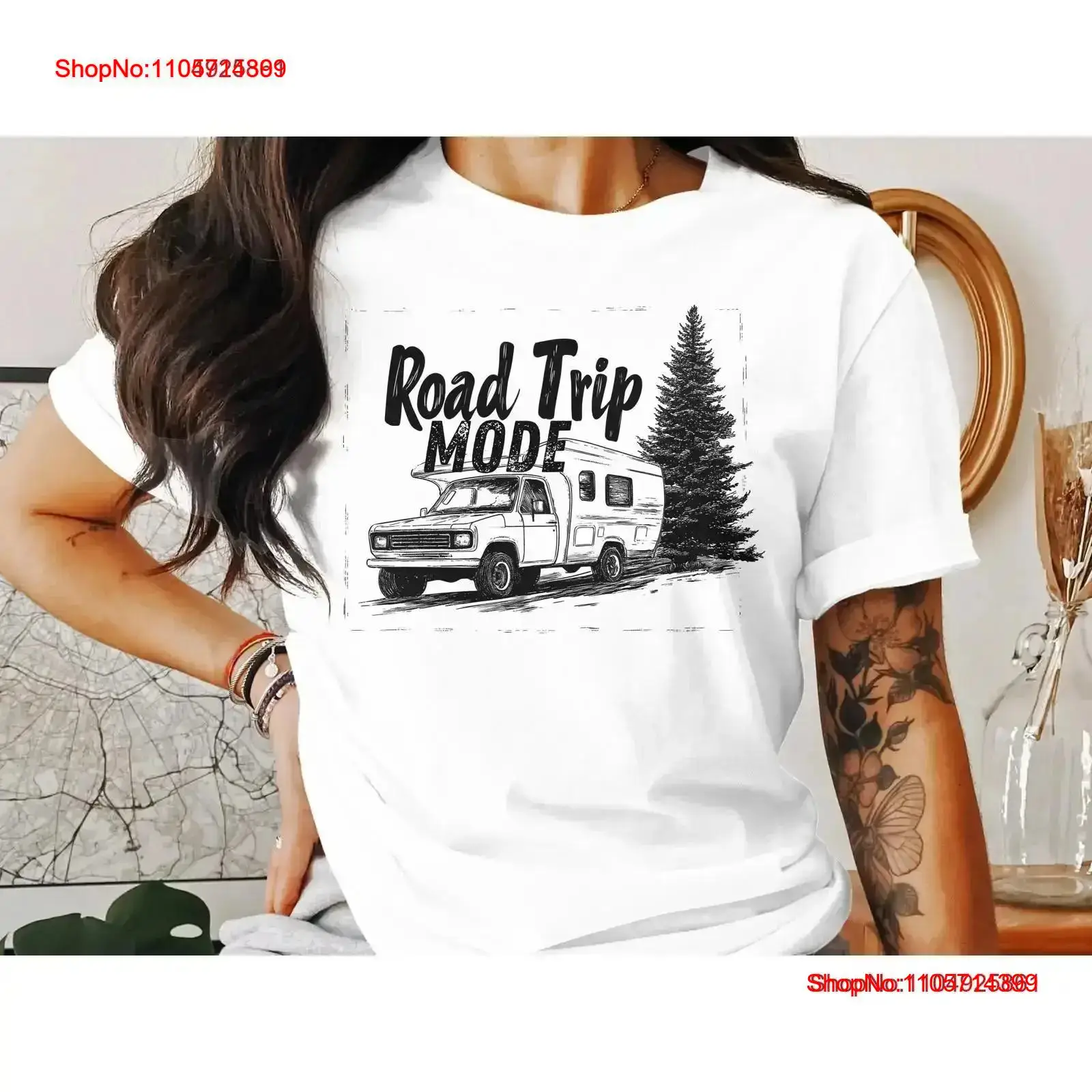 Camiseta Road Trip Mode para a - Outdoor Adventure Rv reseña y precio