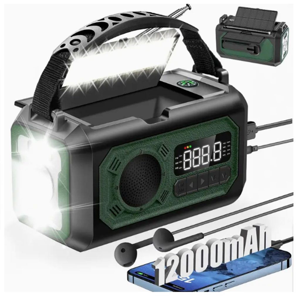Radio meteorológica de 12000mA - Emergency Radio Solar reseña y precio