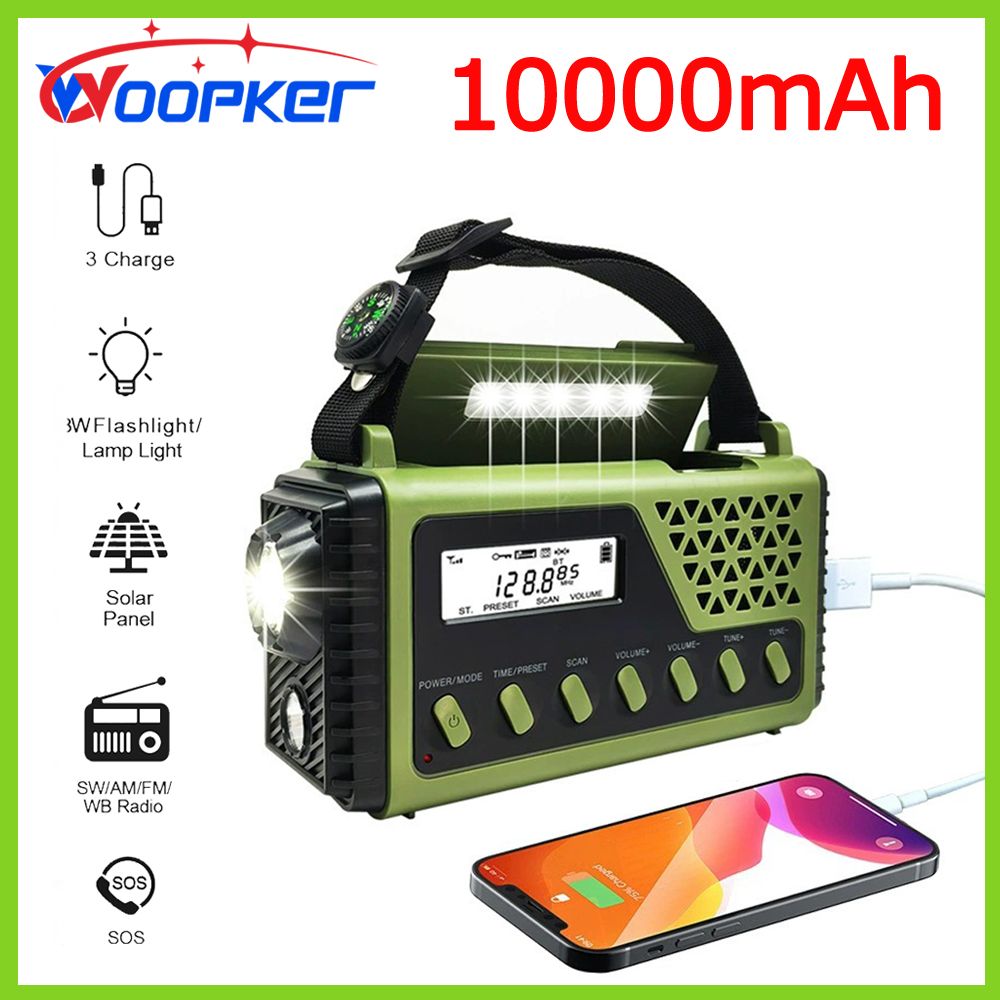 Woopker Radio SY-1199 10000mAh - Emergency Radio Solar reseña y precio