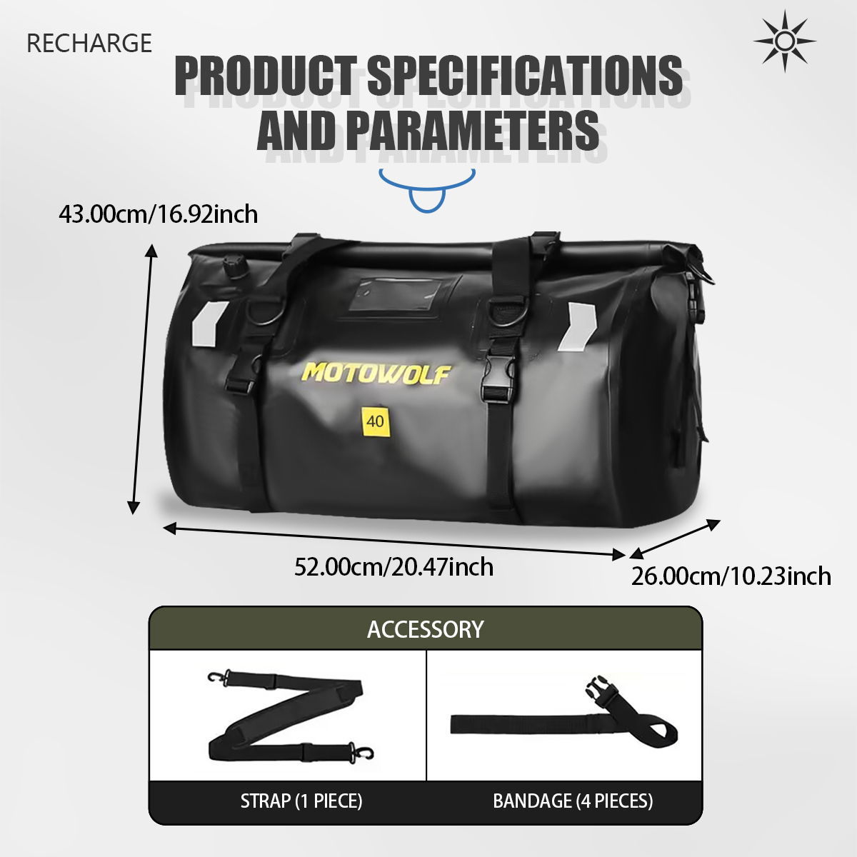 Bolsa Impermeable de 40L/66L p - Outdoor Adventure Kayak reseña y precio