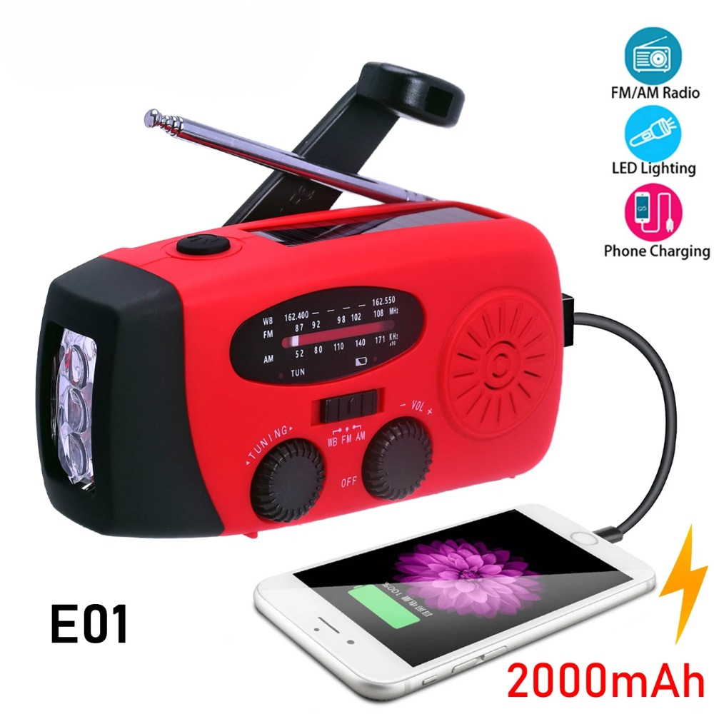 Radio Solar de Emergencia E01  - Emergency Radio Solar reseña y precio