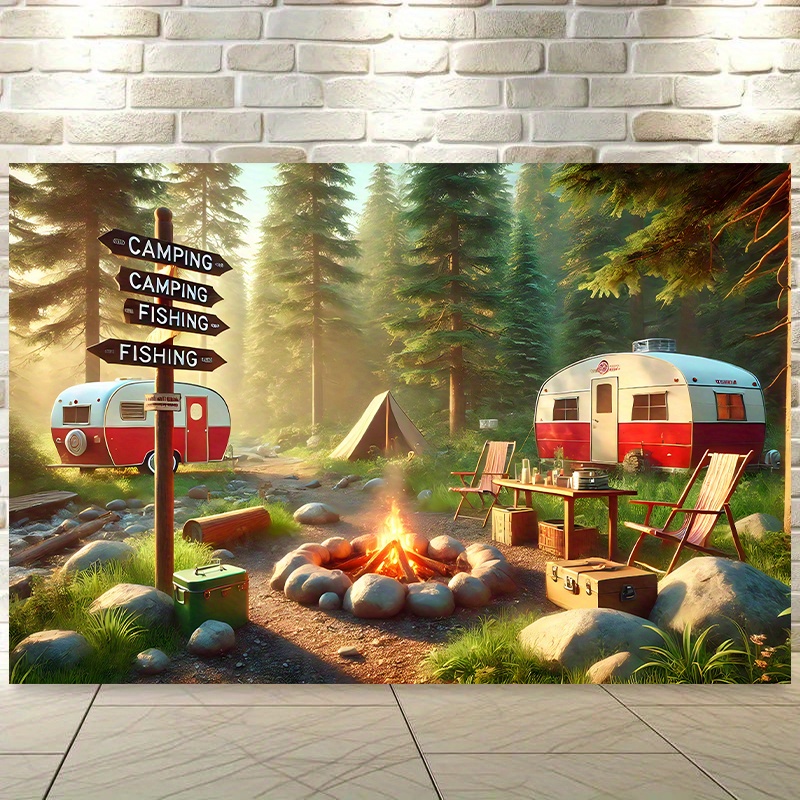 Tapiz para caravana de camping - Outdoor Adventure Rv reseña y precio
