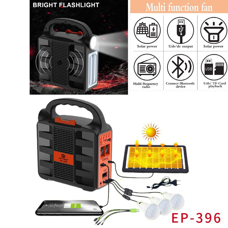 P-396, luz LED de energía sola - Emergency Radio Solar reseña y precio