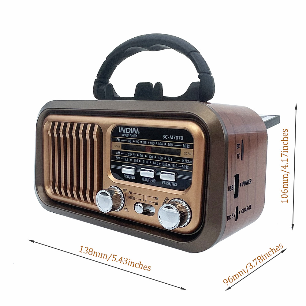 Radio Portátil AM FM SW Vintag - Emergency Radio Solar reseña y precio