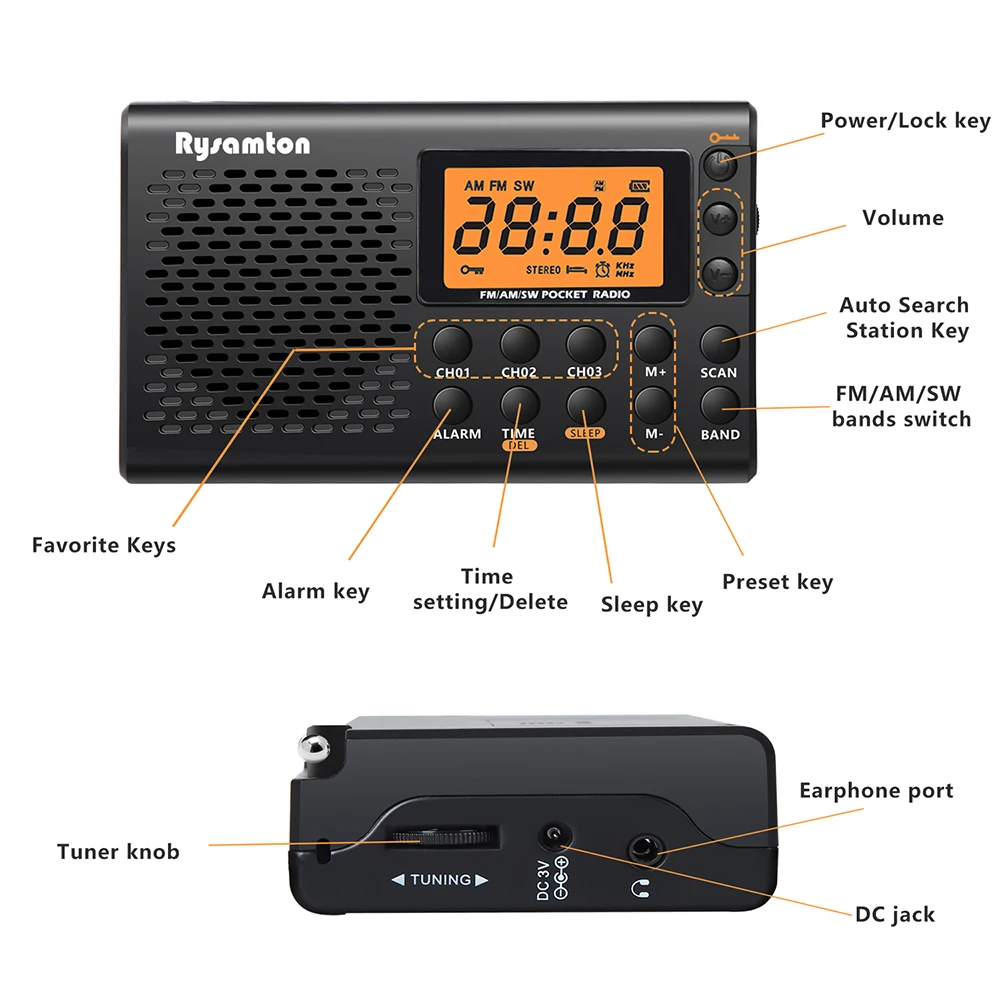 Radio portátil con batería, Ra - Emergency Radio Solar reseña y precio