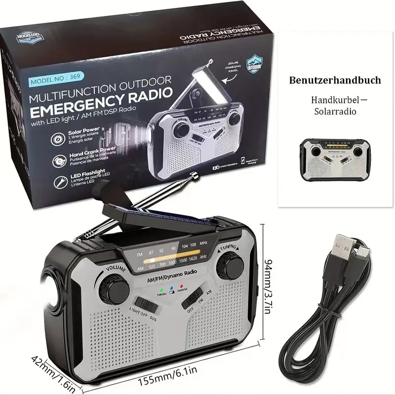 Radio solar portátil AM/FM con - Emergency Radio Solar reseña y precio